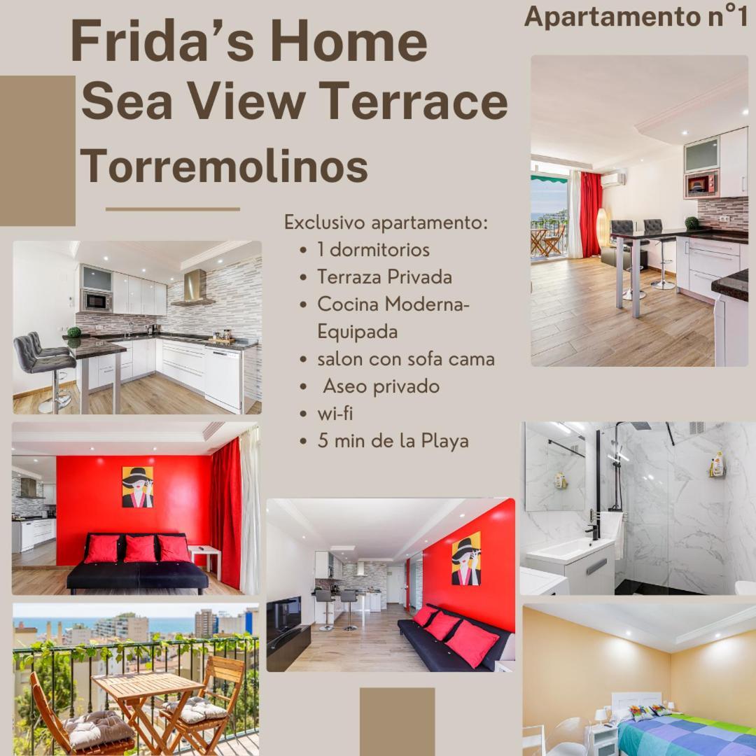 Frida'S Home-Sea View Terrace 托雷莫利诺斯 外观 照片